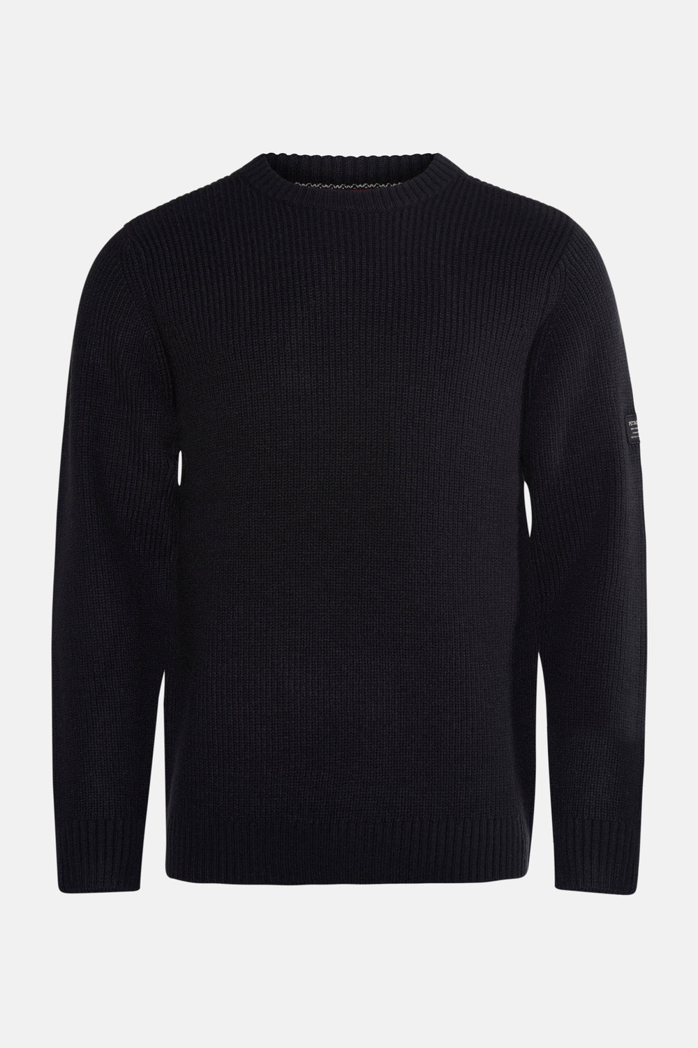 Pull met ronde hals - zwart