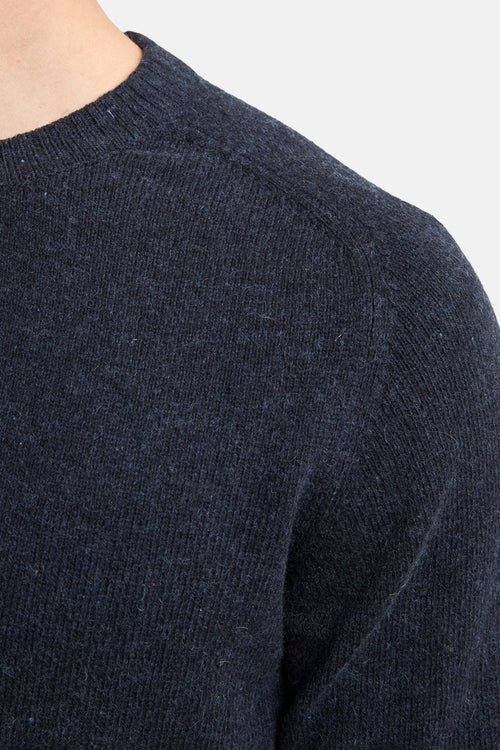 Pull met ronde hals - blauw