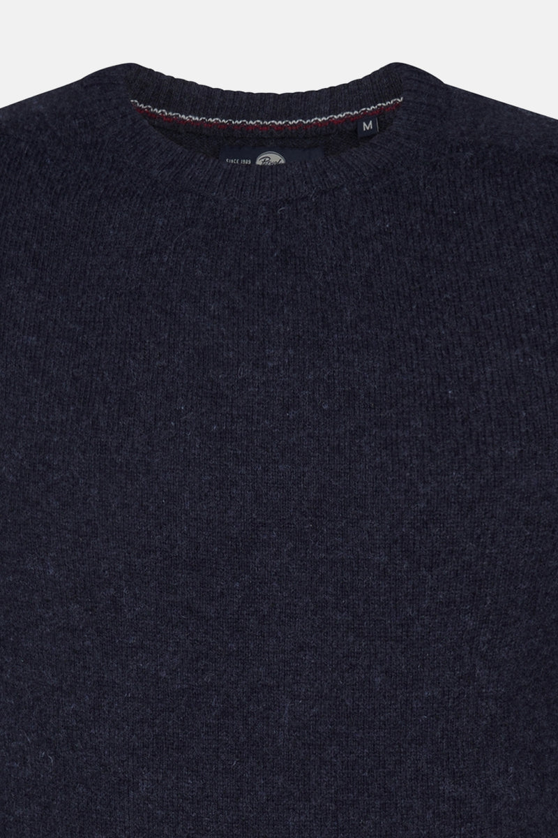 Pull met ronde hals - blauw