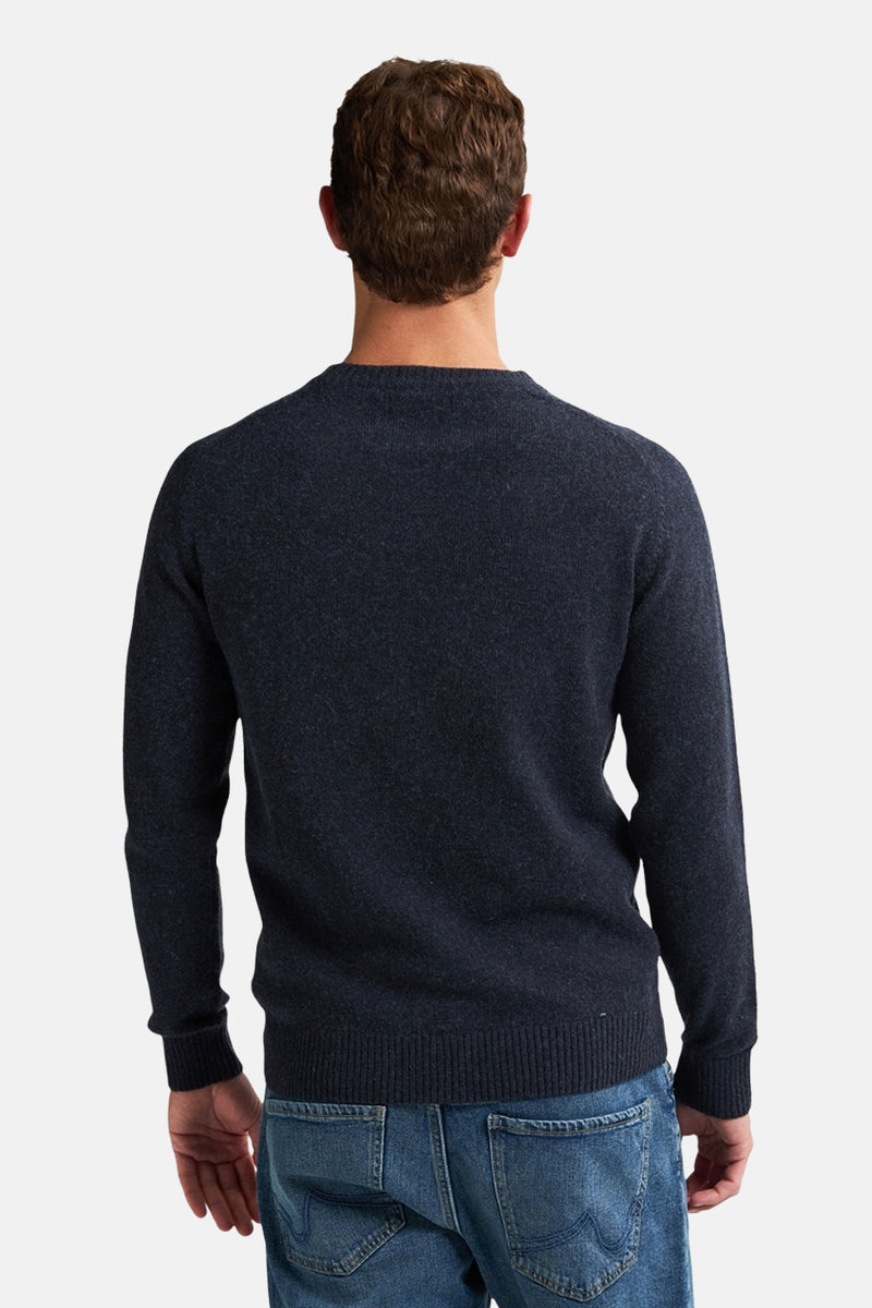Pull met ronde hals - blauw