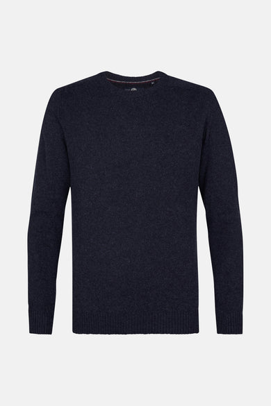 Pull met ronde hals - blauw