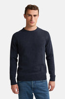 Pull met ronde hals - blauw
