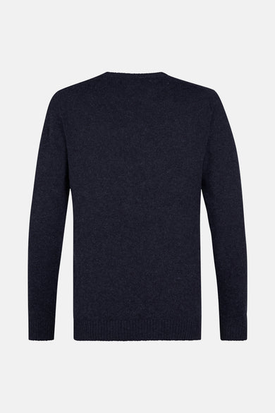 Pull met ronde hals - blauw