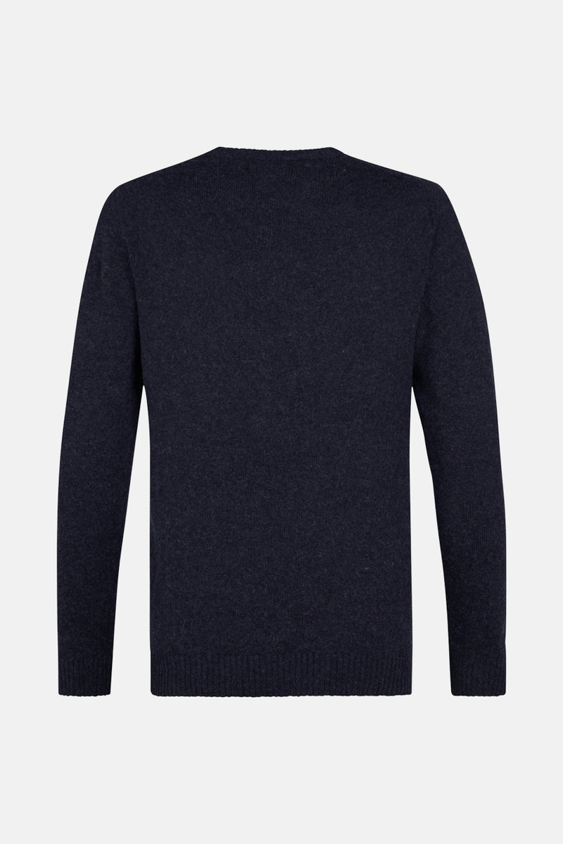 Pull met ronde hals - blauw