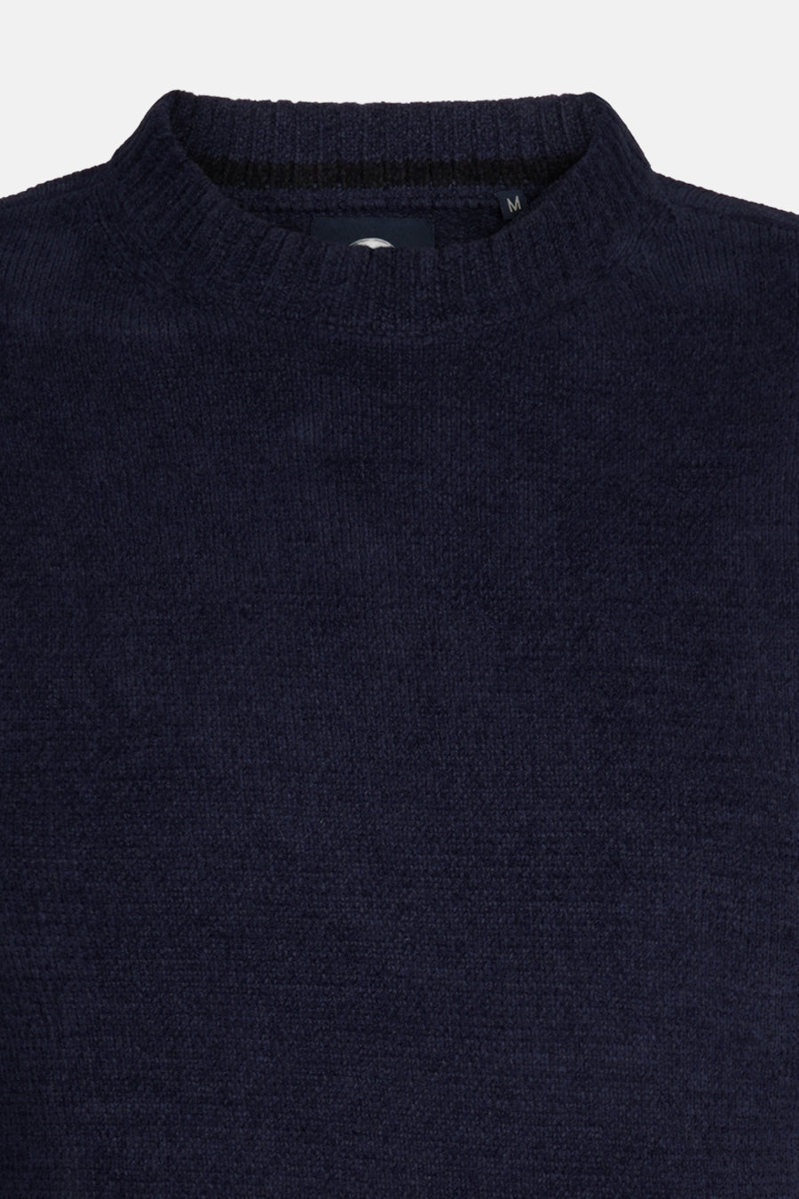 Ronde hals trui blauw van Petrol Industries®, in textuurgebreid.