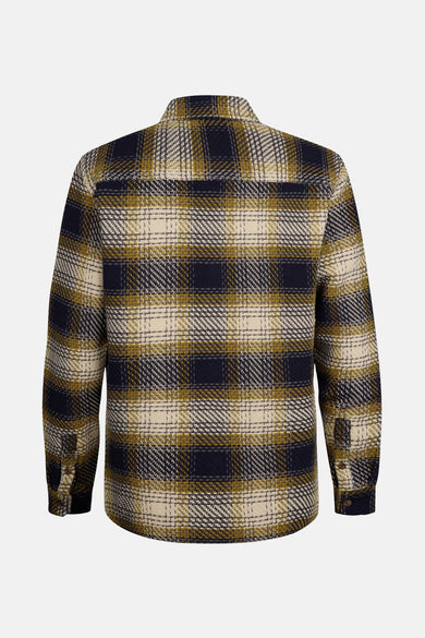 Men Shirt Long Sleeve Check