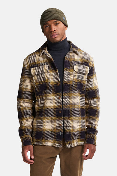 Men Shirt Long Sleeve Check