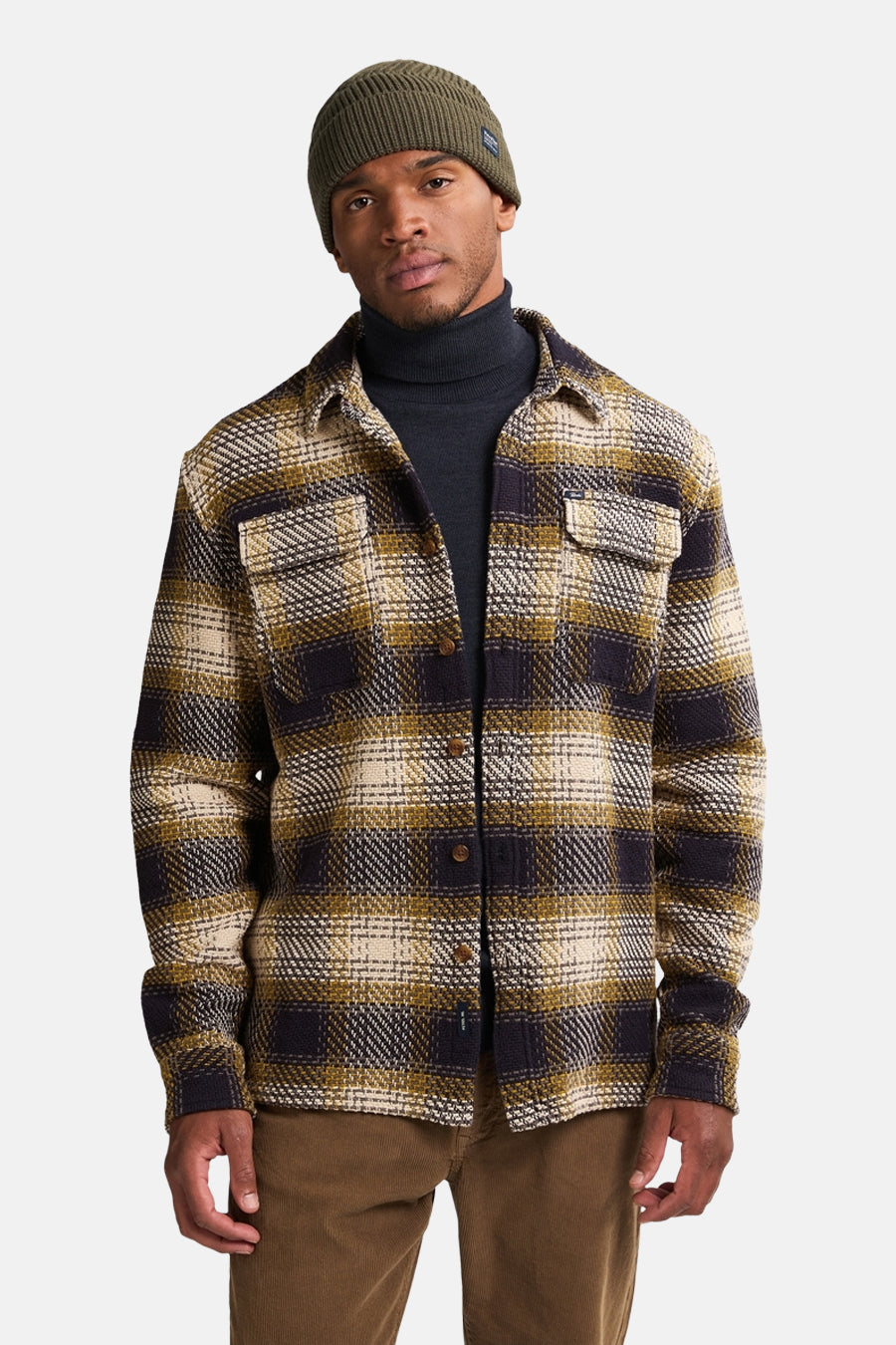 Men Shirt Long Sleeve Check