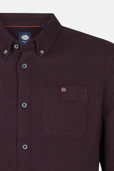 Hemd met lange mouwen - bordeaux