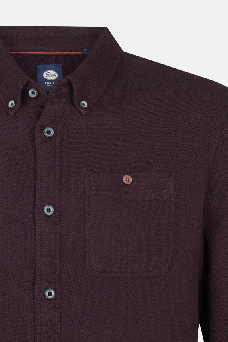 Hemd met lange mouwen - bordeaux