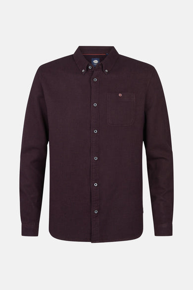 Hemd met lange mouwen - bordeaux