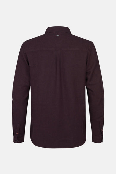 Hemd met lange mouwen - bordeaux