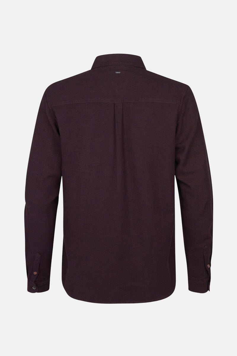 Hemd met lange mouwen - bordeaux