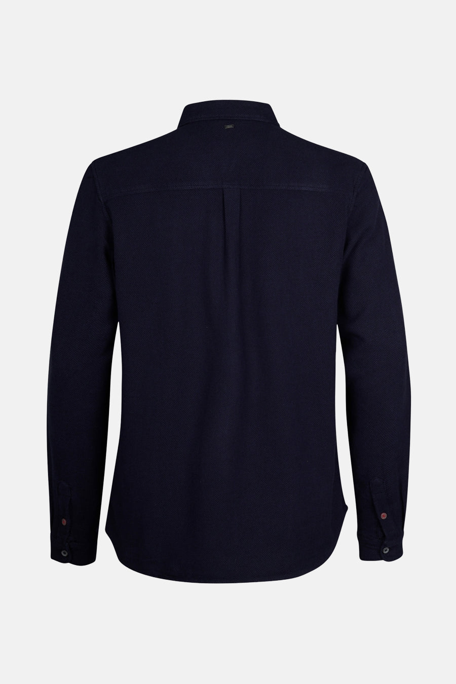 Blauwe blouse met lange mouwen van Petrol Industries, met knoopsluiting en slim fit.