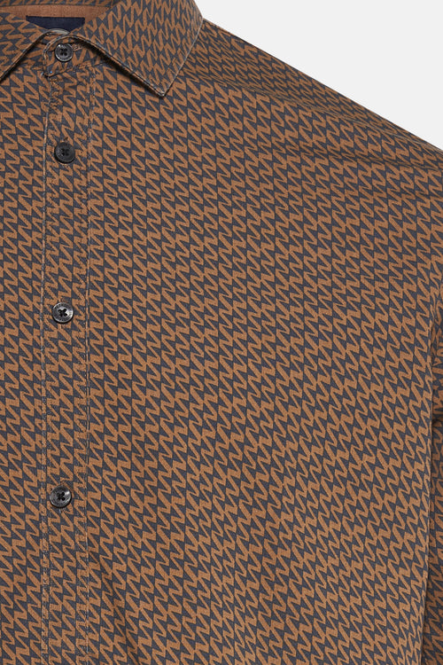 Hemd met lange mouwen - Bruin