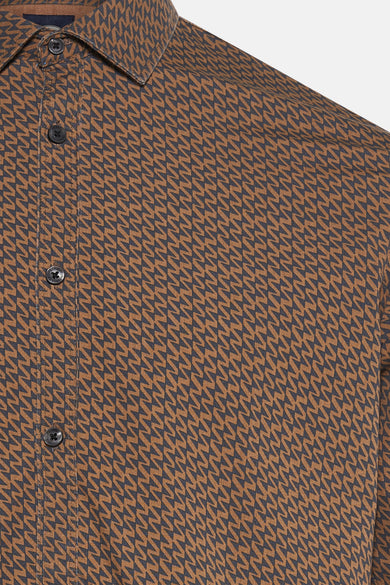 Hemd met lange mouwen - Bruin