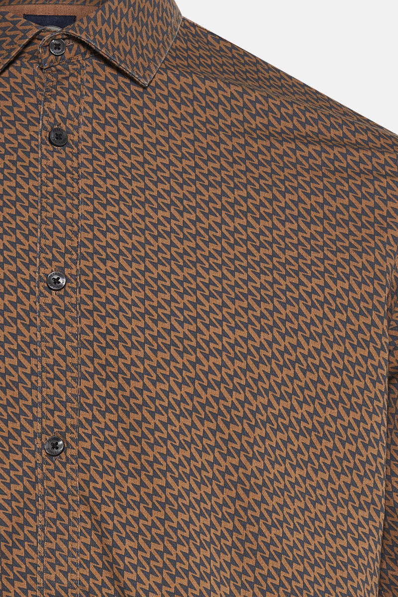 Hemd met lange mouwen - Bruin