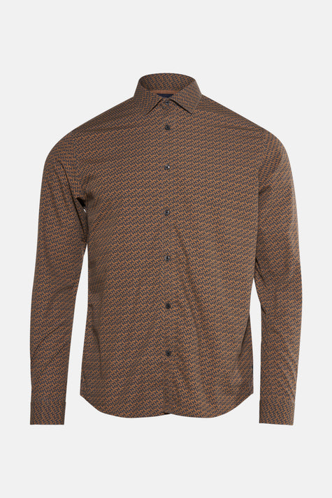 Hemd met lange mouwen - Bruin