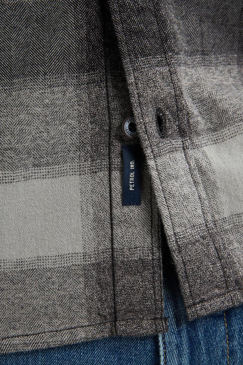 Men Shirt Long Sleeve Check