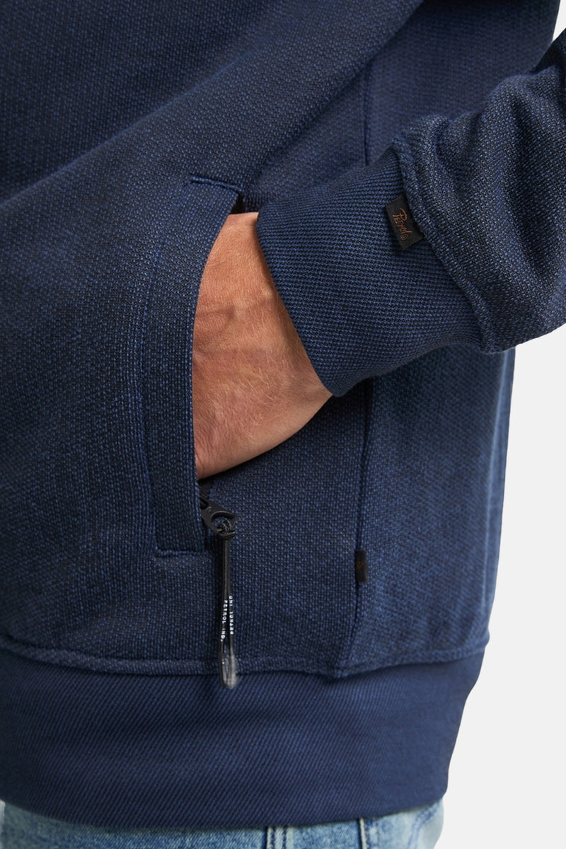 Men Sweater Collar Zip