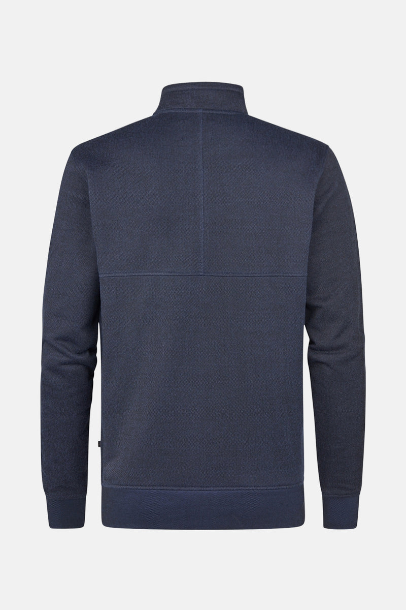 Men Sweater Collar Zip