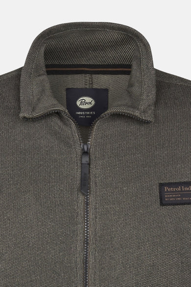 Men Sweater Collar Zip