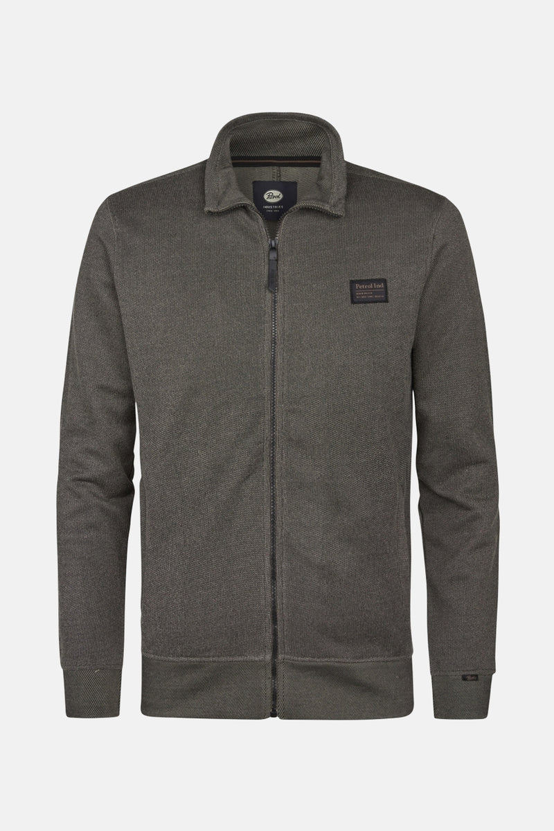 Men Sweater Collar Zip