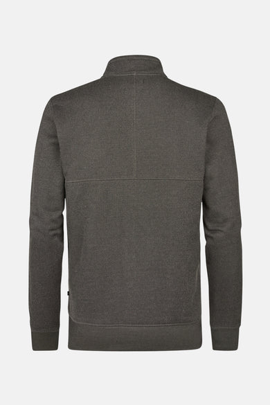 Men Sweater Collar Zip