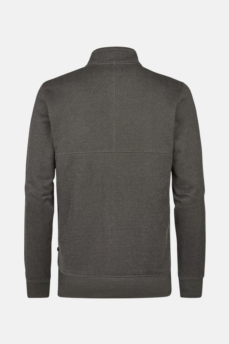 Men Sweater Collar Zip