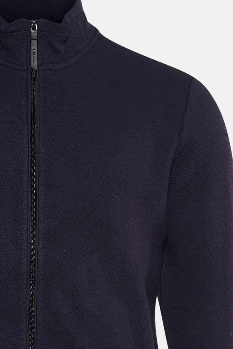 Men Sweater Collar Zip