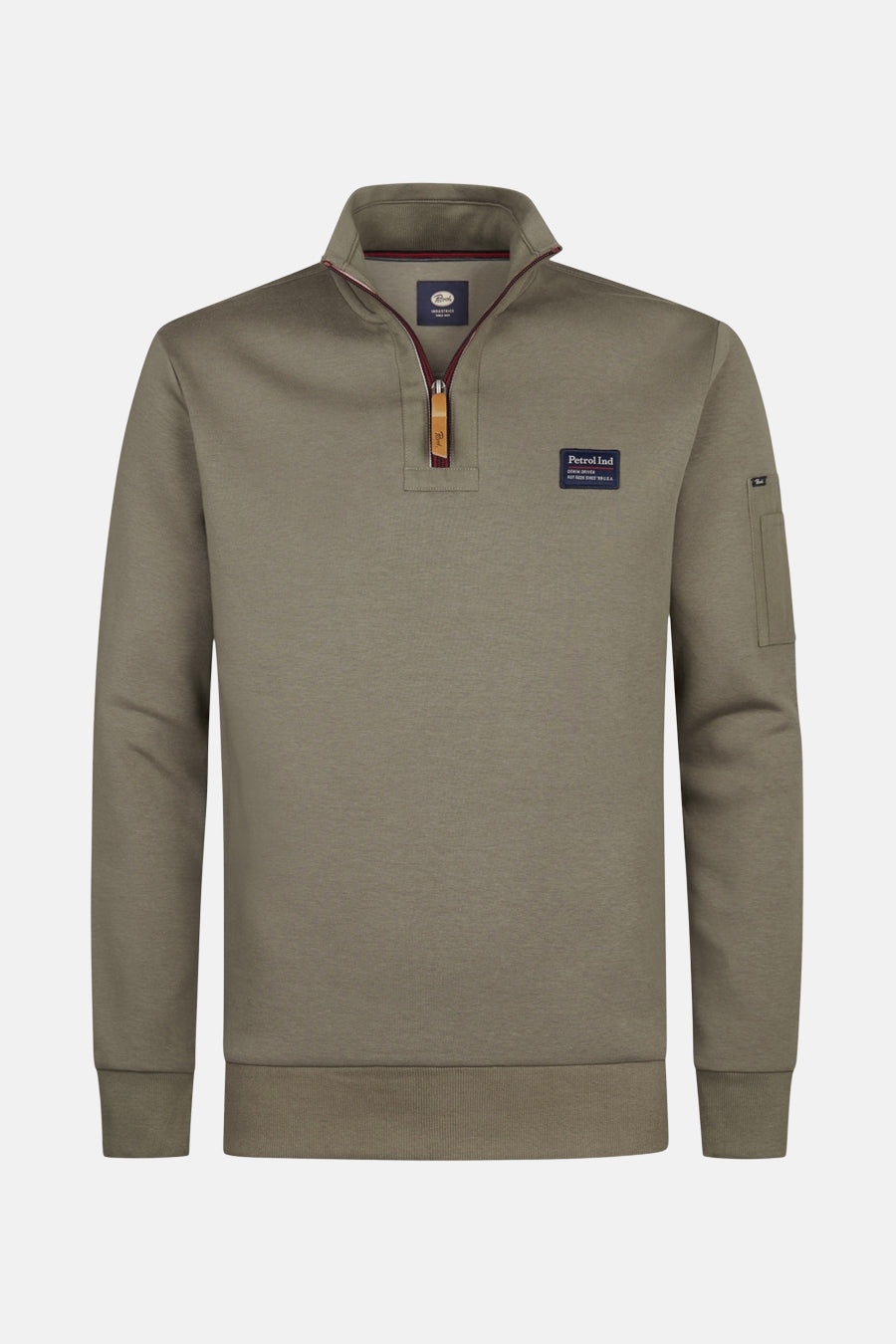 Men Sweater Collar Zip