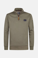 Men Sweater Collar Zip