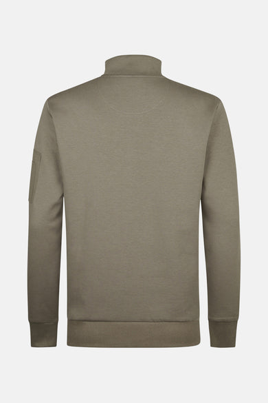 Men Sweater Collar Zip