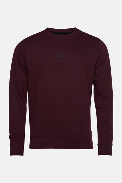 Bordeaux sweatshirt van Petrol Industries, met een discreet logo op de borst gedrukt.