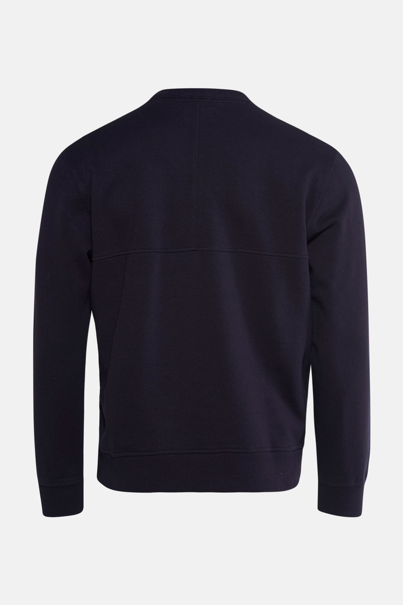 Pull met ronde hals - blauw