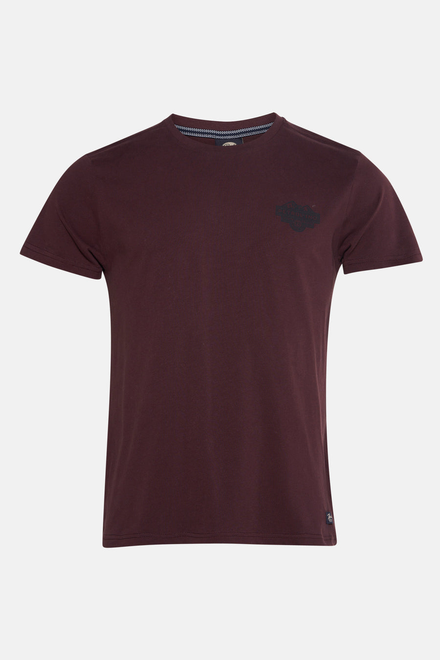 Bordeaux T-shirt met korte mouwen van Petrol Industries, met een discreet logo op de borst.
