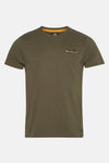 Groen T-shirt met korte mouwen van Petrol Industries, met opdruk van het logo op de voorkant.