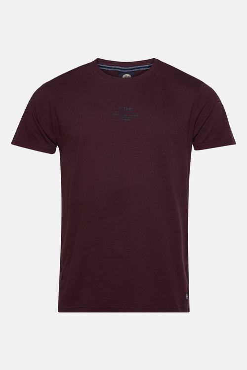 T-shirt à manches courtes - bordeaux