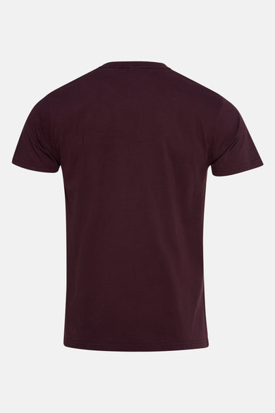 Bordeaux T-shirt met korte mouwen van Petrol Industries, achterzijde.