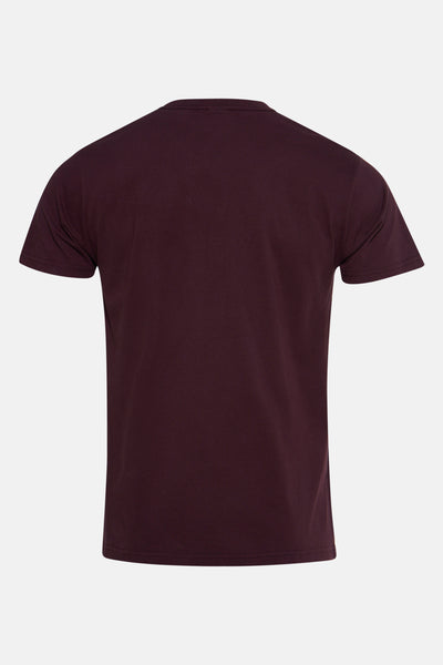 Bordeaux T-shirt met korte mouwen van Petrol Industries, achterzijde.