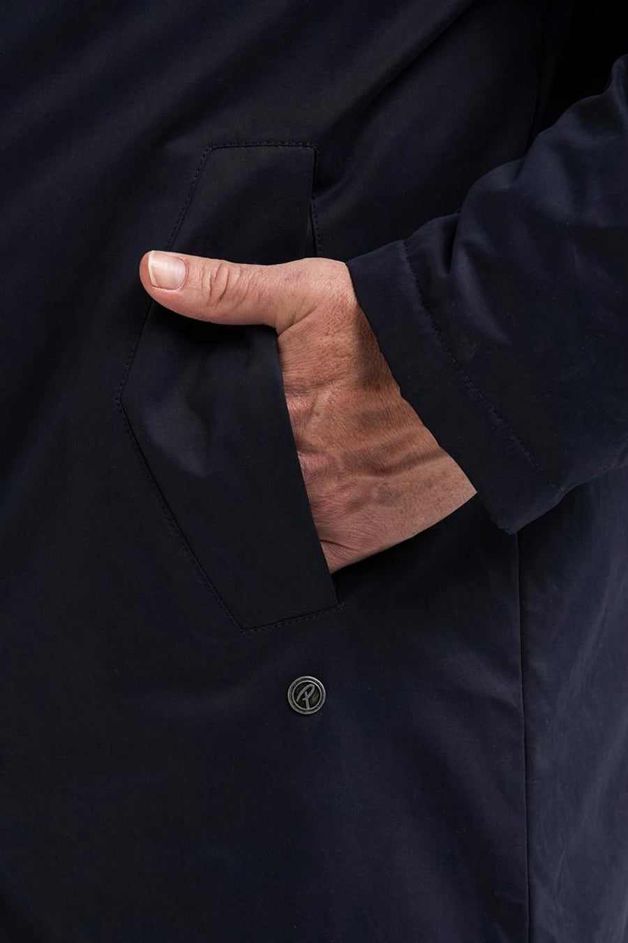 Veste longue - bleu
