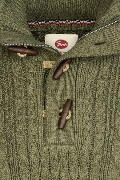 Pull col roulé kahki - Petrol Industries®