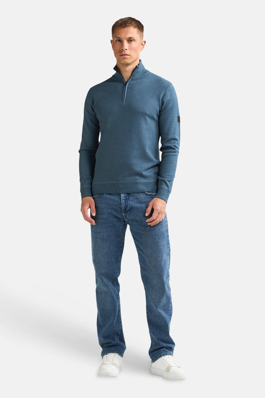 Pull col roulé bleu - Petrol Industries®