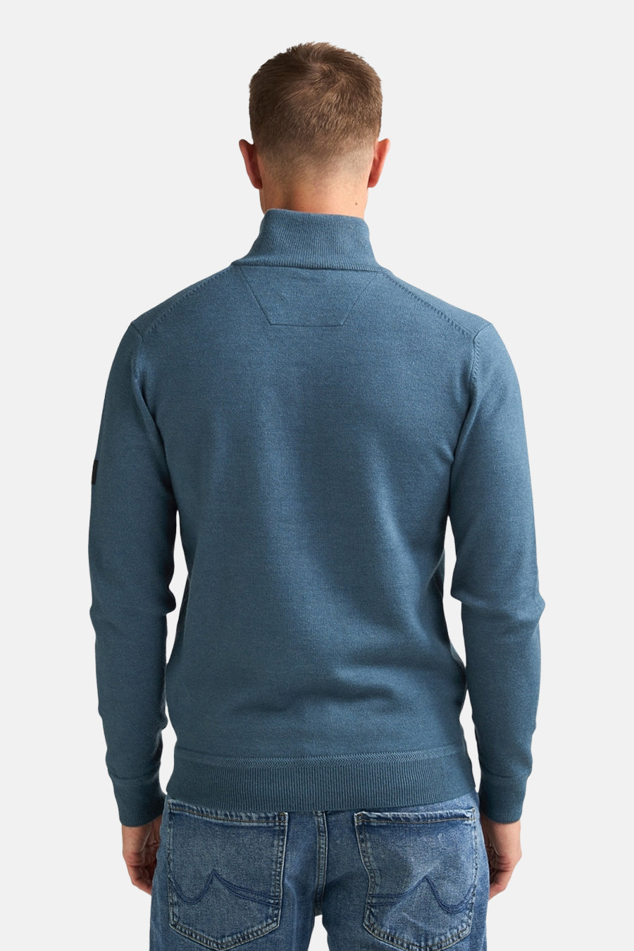 Pull col roulé bleu - Petrol Industries®