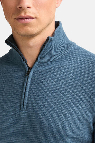 Pull col roulé bleu - Petrol Industries®