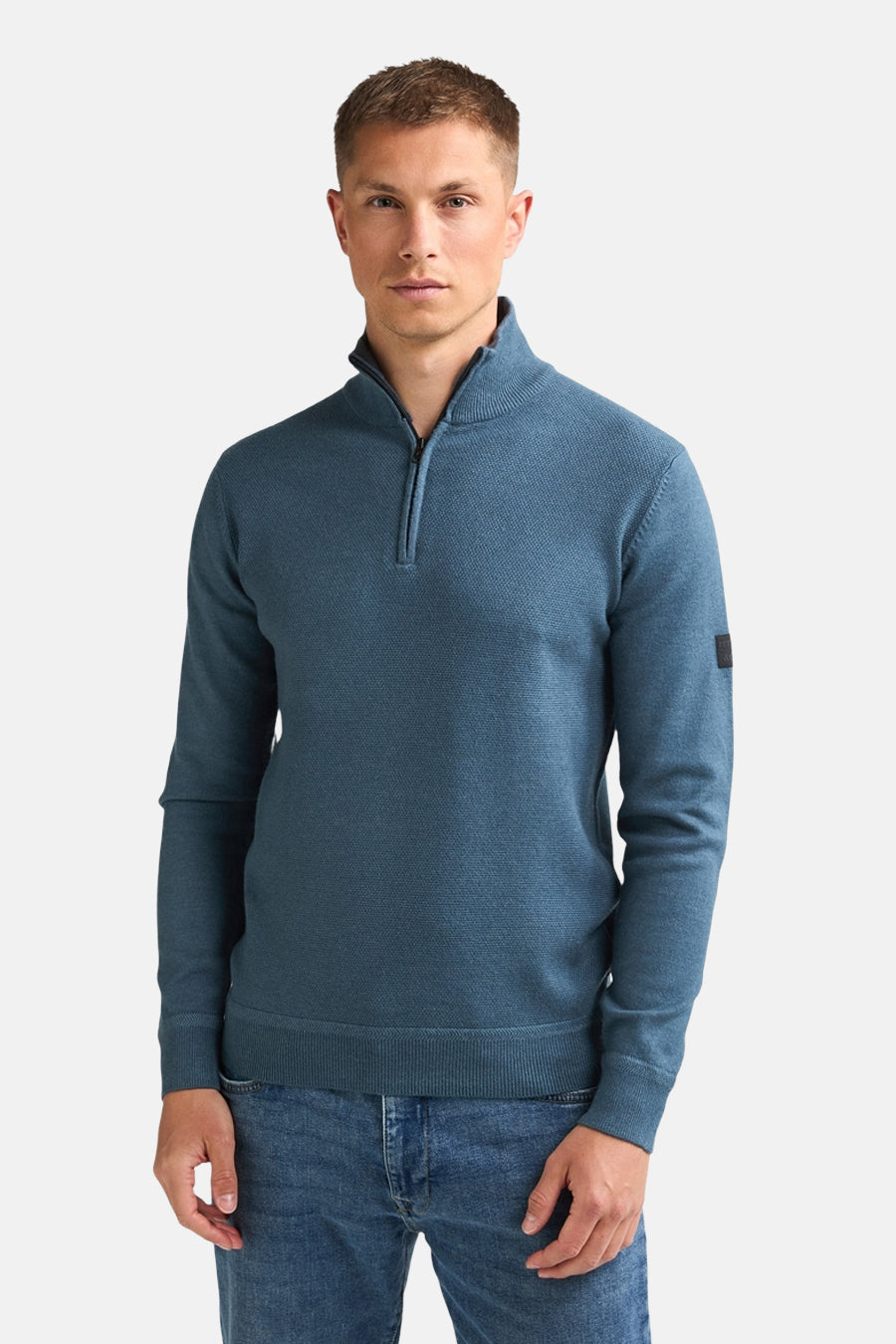 Pull col roulé bleu - Petrol Industries®