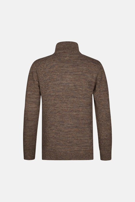 Pull met rolkraag - Saddle Brown