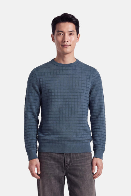 Pull O-hals - blauw