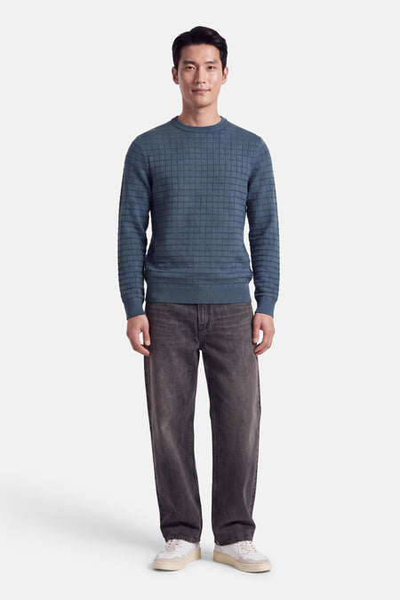 Pull O-hals - blauw