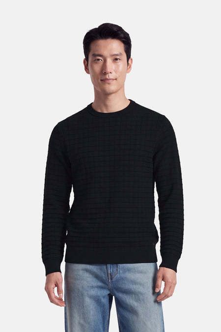 Pull O-hals - zwart